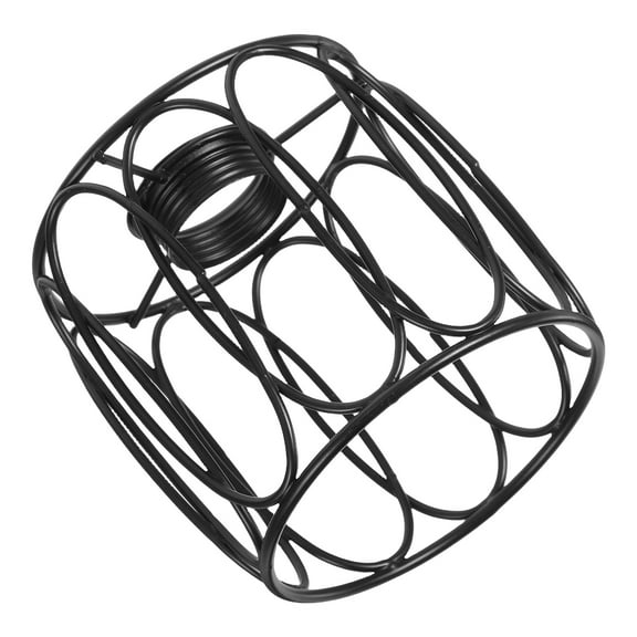 OUNONA  Wrought Iron Birdcage Chandelier Brooch Jewelry Filter Rhinestone Flower Lapel Pin Party Black