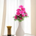 thumbnail image 3 of Artificial Azalea Flowers,Realistic Faux Spring Floral Stems, Outdoor Garden Patio Decor, Wedding Party Home Decoration Gift，Purple, 3 of 5