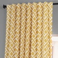thumbnail image 5 of Martinique Yellow Printed Cotton Hotel Blackout Curtain (1 Panel), Martinique Yellow, 50W X 108L, 5 of 6