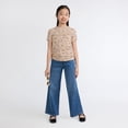 thumbnail image 3 of Levi Strauss Signature Girls Ruched Short Sleeve Top, Size 4-16, 3 of 7