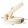 thumbnail image 5 of Press Dumpling Presser Dough Maker Tortilla Wooden Pressing Tool Mold Wrapper Pasta Skin Wood Manual Pastry Empanada Roti, 5 of 5