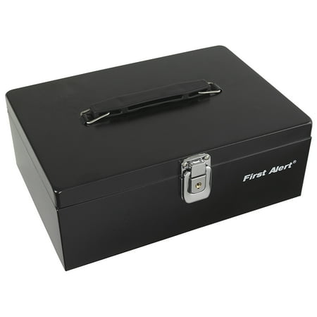 First Alert 3020F Black Steel Cash Box