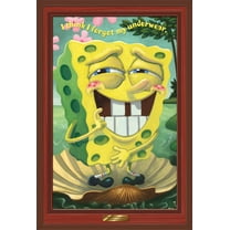 Nickelodeon Spongebob - Underwear Wall Poster, 22.375" x 34", Framed