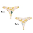 thumbnail image 3 of Fotbe Banana With Leaves Tanga Sin Costuras para Mujer con Estampado – Panties Invisibles, Transpirables y Cómodos para Uso Diario-3X-Large, 3 of 6