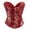 Red, variant on Vintage Push Up Corsets Womens Overbust Renaissance Floral Corset Tops Party Waist Cincher Fish Bones Bustier Green, XS