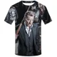 thumbnail image 2 of Camiseta de verano para hombre, cantante Johnny Halladay, estampado 3D, cuello redondo, informal, manga corta, talla grande, moda, 2 of 5