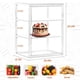 thumbnail image 2 of Vitrina para pasteles SANKEU 3 niveles ajustables transparente 2 unidades, 2 of 6