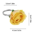 thumbnail image 3 of QIPOPIQ Chrysanthemum Charm Napkin Rings | Perfect for Weddings, Banquets, Birthdays, Mother's Day and Easter, 3 of 7