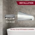 thumbnail image 5 of Westbrass E531-1F-26 5-1/4" Standard Front Connection Tub Spout, Polished Chrome, 5 of 8