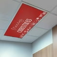 thumbnail image 2 of Merry Christmas 1 Piece Winter Snowflake Red Magnetic Fluorescent Light Covers, 2x4 Ft, Magnetic Light Covers for Ceiling Lights Classroom Office Home Decor, 2 of 9