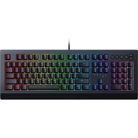 Razer Cynosa V2 Gaming Keyboard: Customizable Chroma RGB Lighting - Individually Backlit Keys - Spill-Resistant Design - Programmable Macro Functionality - Dedicated Media Keys - Black