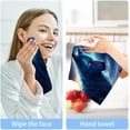 thumbnail image 7 of Coolnut 6PCS Wolf Towels Cotton Washcloths Set,Quick Drying & Absorbent Soft Bathroom Hand Towel Lightweight & Portable Fingertip Towel Decor Gift, 7 of 7