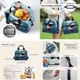 thumbnail image 4 of Jeiento Kids Backpack And Lunch Box Set 4 Piece 17 Inch White Shark Water-Resistant Polyester School Supplies for Elementary Boys, Includes Pencil Case, Bookmark, 4 of 7