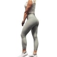 thumbnail image 2 of Douhoow Women Butt Lifting Yoga Pants High Waist Bubble Long Leggings Sport Tight Trousers, 2 of 6