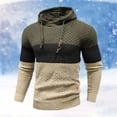 thumbnail image 1 of MHFRRA Sudadera Deportiva Informal de Manga Larga con Capucha y Bloques de Color para Hombre, Otoño E Invierno Verde, 1 of 3