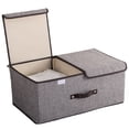 thumbnail image 2 of Caja Organizadora Plegable Segos Gris Tapa Doble 2 Divisiones, 2 of 4