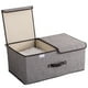 thumbnail image 2 of Caja Organizadora Plegable Segos Gris Tapa Doble 2 Divisiones, 2 of 4
