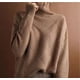 thumbnail image 1 of Suéter de rombos tridimensionales de cuello alto de estilo occidental de estación europea para mujer, suéter de nicho casual de diseño de otoño e invierno, 1 of 5