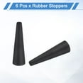 thumbnail image 3 of 6 Pack Silicone Rubber Tapered Plug, 3.5mm to 9mm High Temp for Hole Plugs, Spraying, Coating, 30mm, 3 of 6