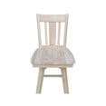 thumbnail image 3 of Home Square Natural Wood Bar Height Stool with Swivel Seat - Set of 2, 3 of 11