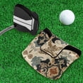 thumbnail image 5 of Haosy Traditional Chinese Flower Pattern Golf Mallet Putter Cover Strong Magnetic Leather Golf Club Headcover Closure, 5 of 7