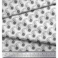 thumbnail image 3 of Soimoi Black Cotton Duck Fabric Paisleys Paisley Print Fabric by the Yard 42 Inch Wide, 3 of 3