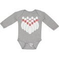 thumbnail image 3 of Inktastic Ten Pins for Bowling Boys or Girls Long Sleeve Baby Bodysuit, 3 of 5