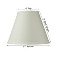 thumbnail image 2 of 6x12x9 Hard Back Empire Lamp Shade Light Oatmeal, 2 of 7