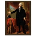 thumbnail image 1 of Stuart President George Washington A4 Artwork Framed Wall Art Print, 1 of 4