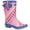 Pink/Multi Spot, variant on Cotswold Womens Paxford Elasticated Mid Calf Wellington Boot