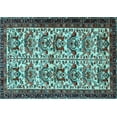 thumbnail image 1 of Ahgly Company Indoor Rectangle Persian Light Blue Traditional Area Rugs, 2' x 4', 1 of 4