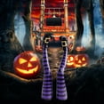 thumbnail image 2 of Halloween Witch Legs Halloween Decoration Reusable Striped Prosthetic Legs Garden Ornaments for Indoor or Outdoor, 2 of 6