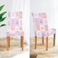 thumbnail image 4 of Chair Cover 2 Pack Removable Dining Chair Protectors Washable Chair Slipcovers Seat for Home Wedding Decor Cute Pumpkins Pattern, 4 of 6