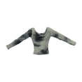 thumbnail image 3 of Ropa femenina de moda a escala 1:6, figuras de acción hechas a mano, ropa de punto de manga larga Cuello bajo, 3 of 9