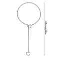 thumbnail image 3 of Necklaces for Women Women'S Jewelry Adjustable Punk Heart Lock Pendant Necklace Cuban Link Long Chain Y Shape Jewelry For Women Stainless Steel Heart Necklace, 3 of 5