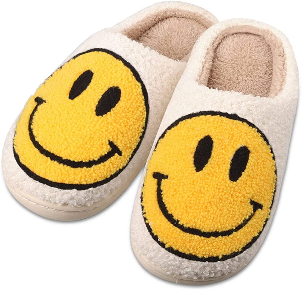 Smiley Face Silppers for Women and Men House Smiley Slippers Cute ...