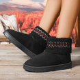 thumbnail image 5 of Kilaqueen Ankle Boots for Women Cozy Faux Fur Lined Slip-On Non-Slip Short-Calf Snow Boots Round Toe Thick Sole Winter Warm Indoor Outdoor Booties, 5 of 9