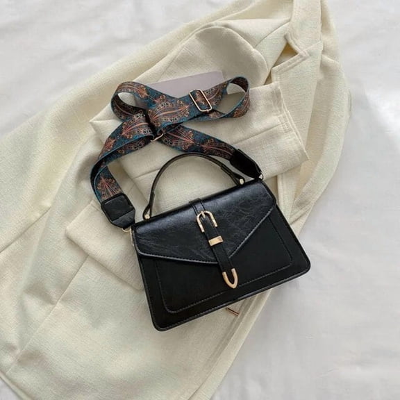 JUYGO Small Womens Bag Trend Vintage Travel Wide Shoulder Strap Purse Luxury Designer Handbag Bolsas Bags Tote Female Messenger