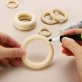 thumbnail image 5 of Wooden Rings for Crafting, Natural Wood Rings Unfinished for DIY Projects 90 x 15 mm, 5 of 7