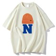 thumbnail image 3 of Camiseta Casual de Manga Corta de la Blusa de Cuello Redondo, Mangas de Mano para Hombres, 3 of 3