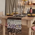 thumbnail image 6 of Animals Printed Striped Cotton Linen Table Runner for Dining Kitchen, Country Leopard Zebra Textured Wedding Outdoor Party Tablerunners, Dresser Scarf Coffee Tablecloth Runners 13x70 Inches, 6 of 8