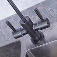 thumbnail image 5 of Kitchen Faucet Water Filter Swivel Single Cold Water Stainless Steel Single Hole Dual Outlet Water Purifier Faucets-Grey, 5 of 6