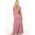 thumbnail image 4 of Maternity and Nursing Maxi Faux Wrap Dress with Adjustable Belt, 4 of 4