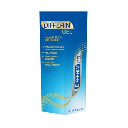 Differin Gel Adapalene Gel 0.1% Acne Treatment, 1.6 Oz Differin Gel Adapalene Gel 0.1% Acne Treatment, 1.6 Oz