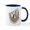 White/Navy Inside, variant on CafePress - I'm Not Lazy Sloth - 11 oz Ceramic Mug - Novelty Coffee Tea Cup