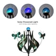 thumbnail image 4 of Teamson Home Outdoor Solar Tulip and Butterfly Kinetic Windmill Sculpture with LED Light, Teal, 4 of 9