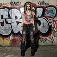 thumbnail image 6 of UOCUFY Grunge Shirts Emo Clothes Teen Girls Vintage Graphic Tee Y2k 2000s Goth Top Women Mcbling Short Sleeve Streetwear (Pink, L), 6 of 9