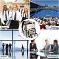 thumbnail image 6 of KOITHOT Clear Backpacks Heavy Duty Large Capacity Transparent Waterproof Bookbags with Matching Pouch for School Stadium College, 6 of 7