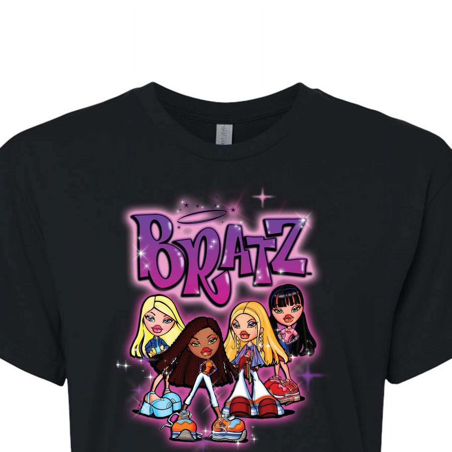 Bratz - Classic Cartoon Dolls - Juniors Cropped Cotton Blend Bratz - Classic Cartoon Dolls - Juniors Cropped Cotton Blend