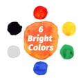 thumbnail image 5 of Kingwora Non-Toxic Washable Assorted Colors Finger Paint, 35ml, 6 pcs Pack, 5 of 7